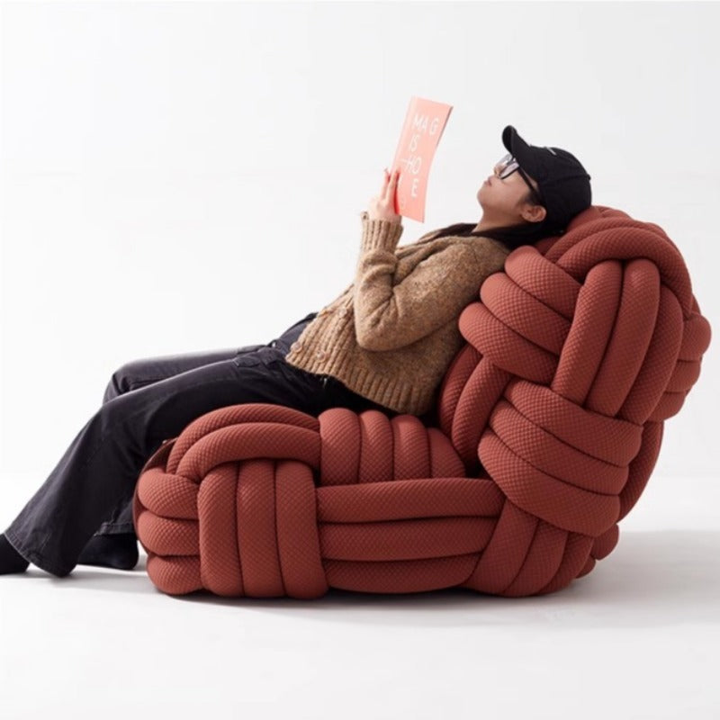 Designer Creative Art Personality New Single Sofa Moooi Sofa Chair Knitty