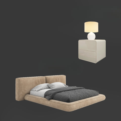 Modern simple floor-to-ceiling bed