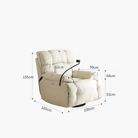 Single lazy living room modern electric function recliner sofa