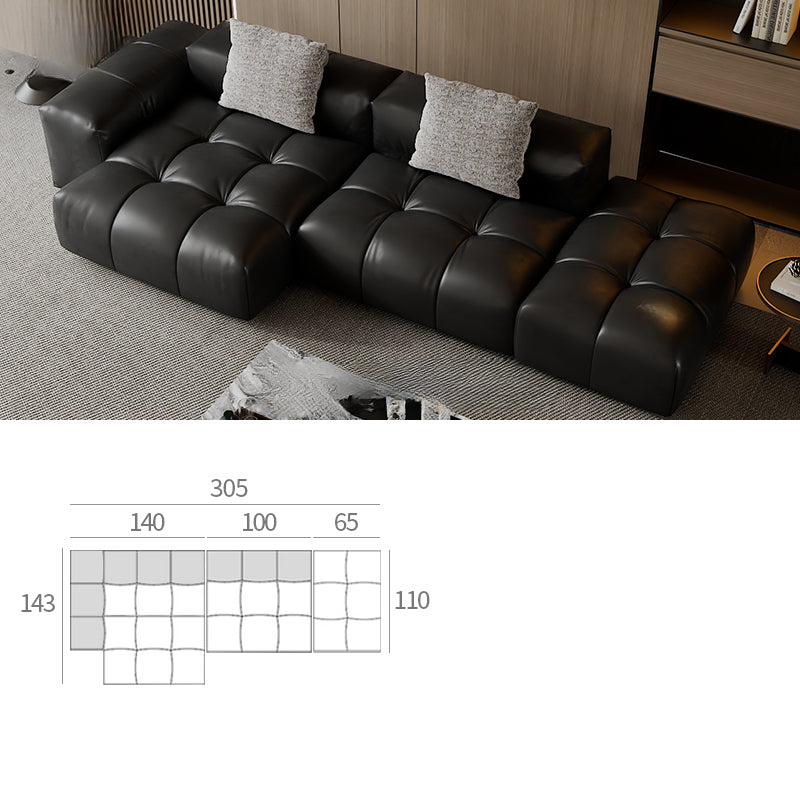 SABA Pixel Module Leather Sofa