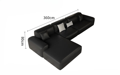 Big Black Bull Cube Sofa