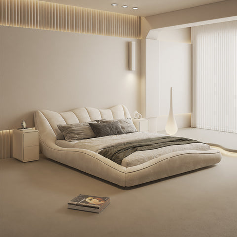 Modern minimalist bedroom petals bed