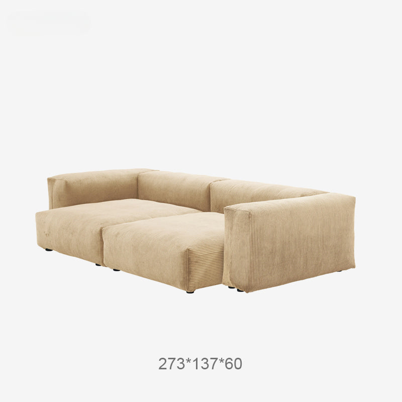 South African corduroy modular fabric sofa/Nordic minimalism straight row combination