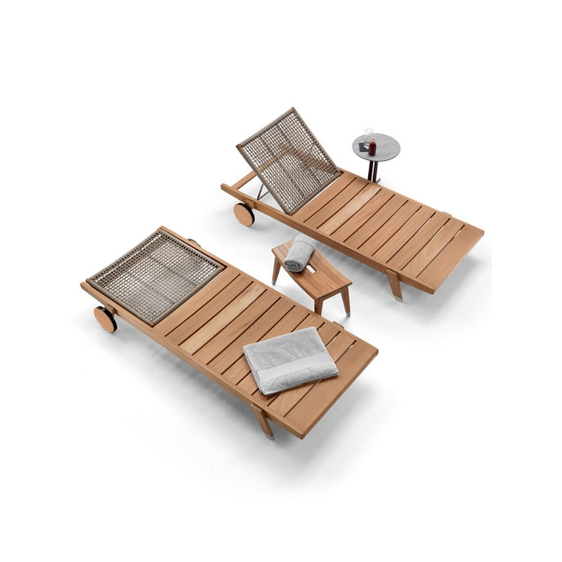 High end teak lounge chairs garden