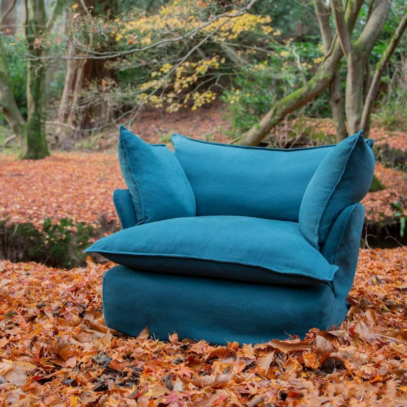 Japanese-style fully dismantled and washed fabric sofa