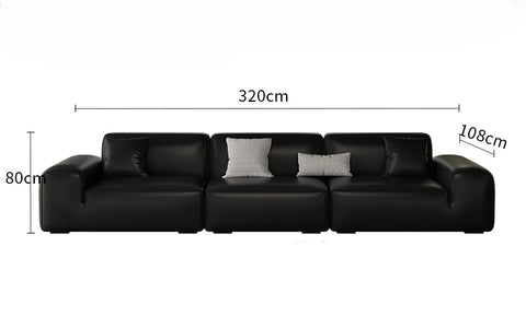 Big Black Bull Cube Sofa