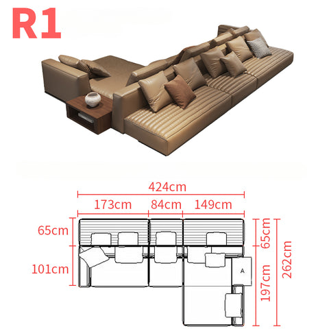 High-end Italian minimalist sofa