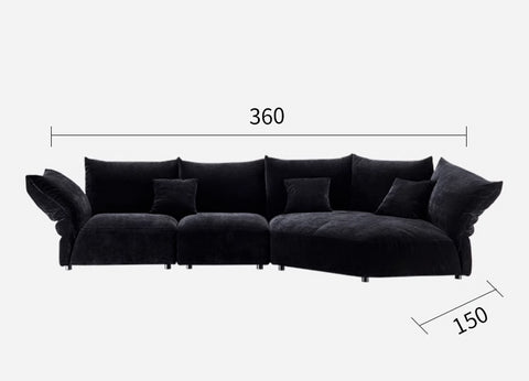 Modern minimalist petal fabric sofa