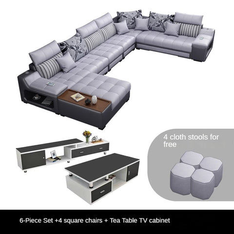 Modern minimalist multifunctional combination sofa