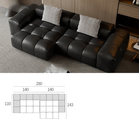 SABA Pixel Module Leather Sofa