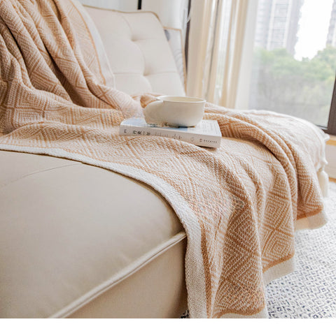 Bohemian air conditioning blanket sofa blanket