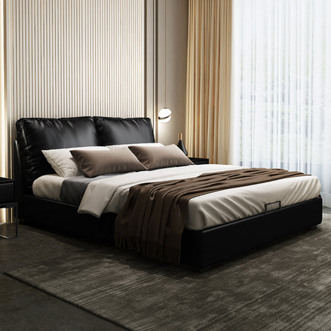 Italian leather bed