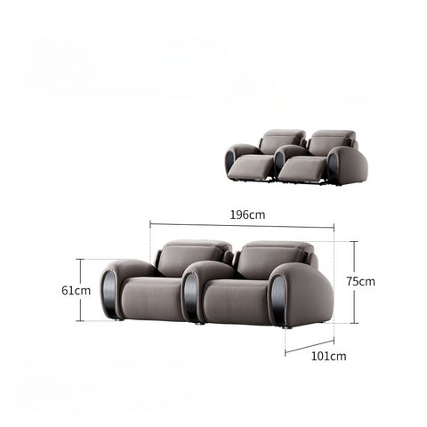 Family Theater Sofa High Sense Villa Whole House Supporting Electric Function Video Room Sofa