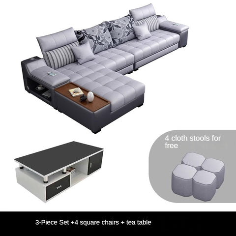 Modern minimalist multifunctional combination sofa