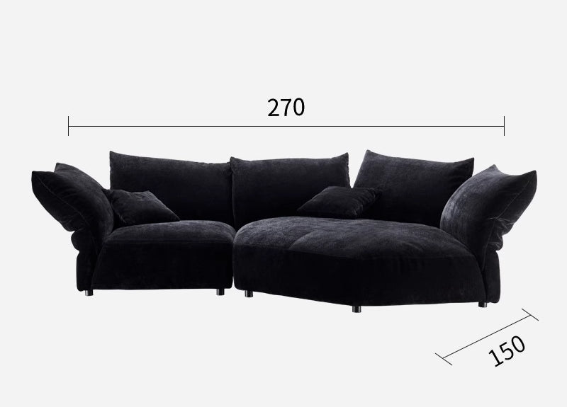 Modern minimalist petal fabric sofa