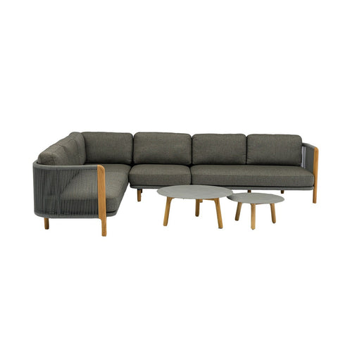 L-Shape Sofa Set with Duo Coffee Tablegarden