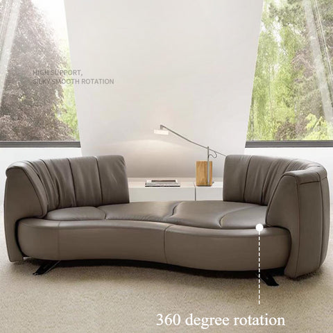 Backrest track rotating sofa