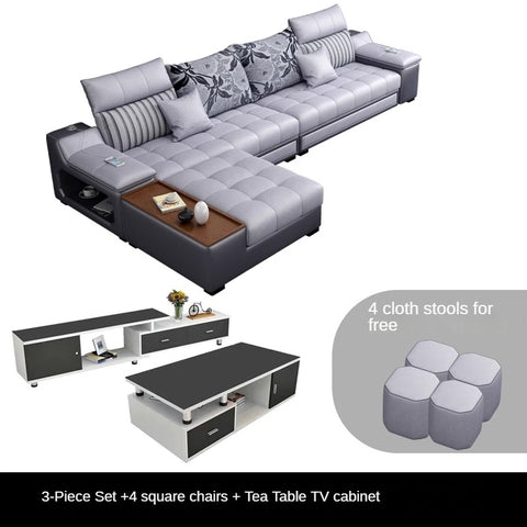 Modern minimalist multifunctional combination sofa