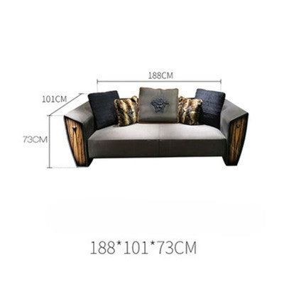 Italian minimalist modern sofa combination