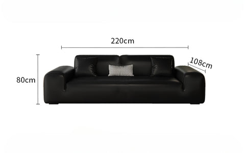 Big Black Bull Cube Sofa