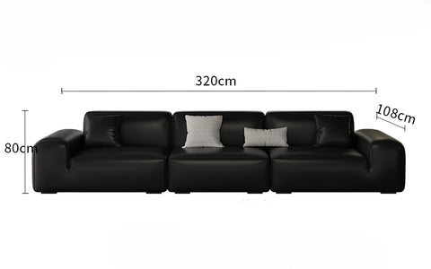 Big Black Bull Cube Sofa