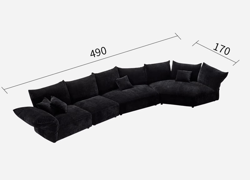 Modern minimalist petal fabric sofa