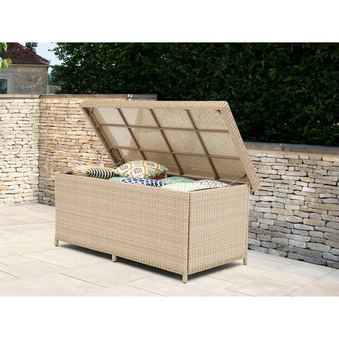 Rattan Large Cushion Box with Linergarden