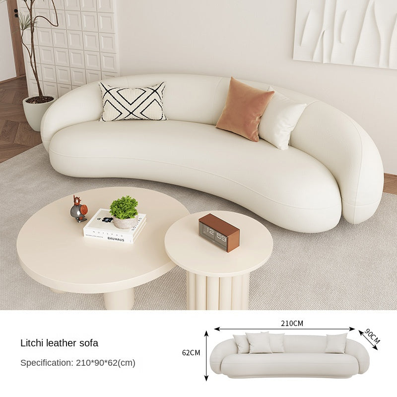 Lamb curved sofa