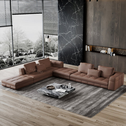 Italian suit leather sofa