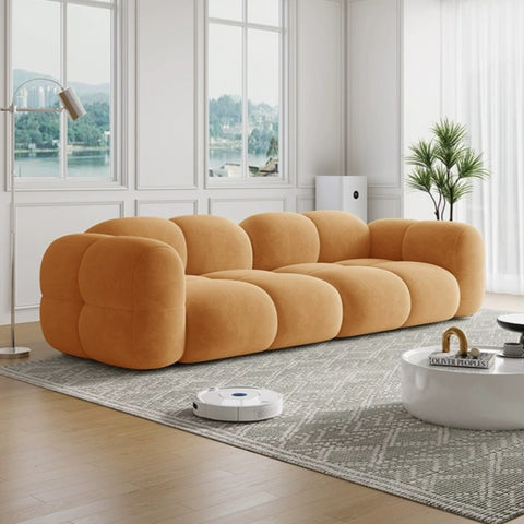 Cream cotton candy sofa