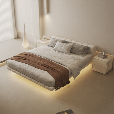 Modern minimalist suspended bed