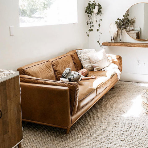 Modern first-floor cowhide sofa