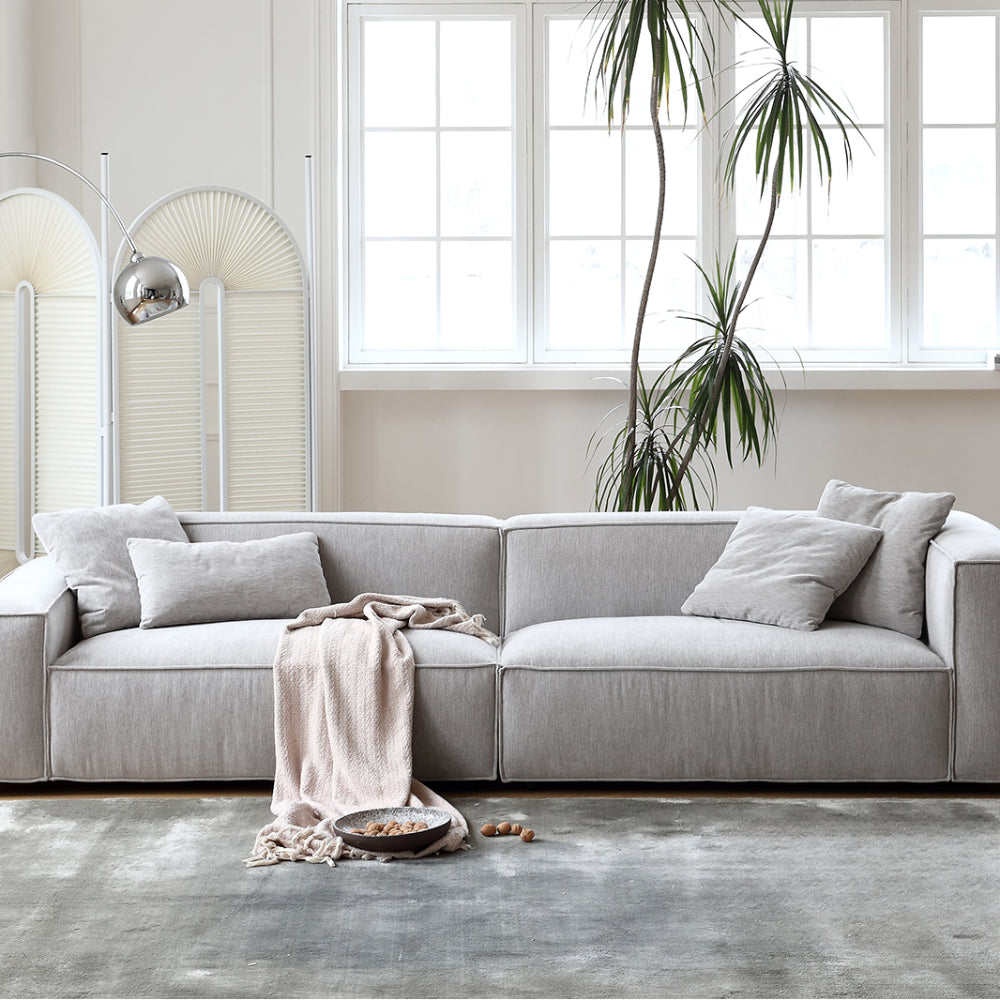 Minimalist leather sofa