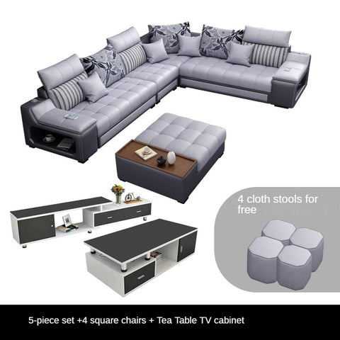 Modern minimalist multifunctional combination sofa