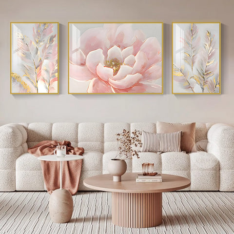 Oil painting living room decorative painting light luxury high sense hanging painting modern simple sofa background wall painting mural A