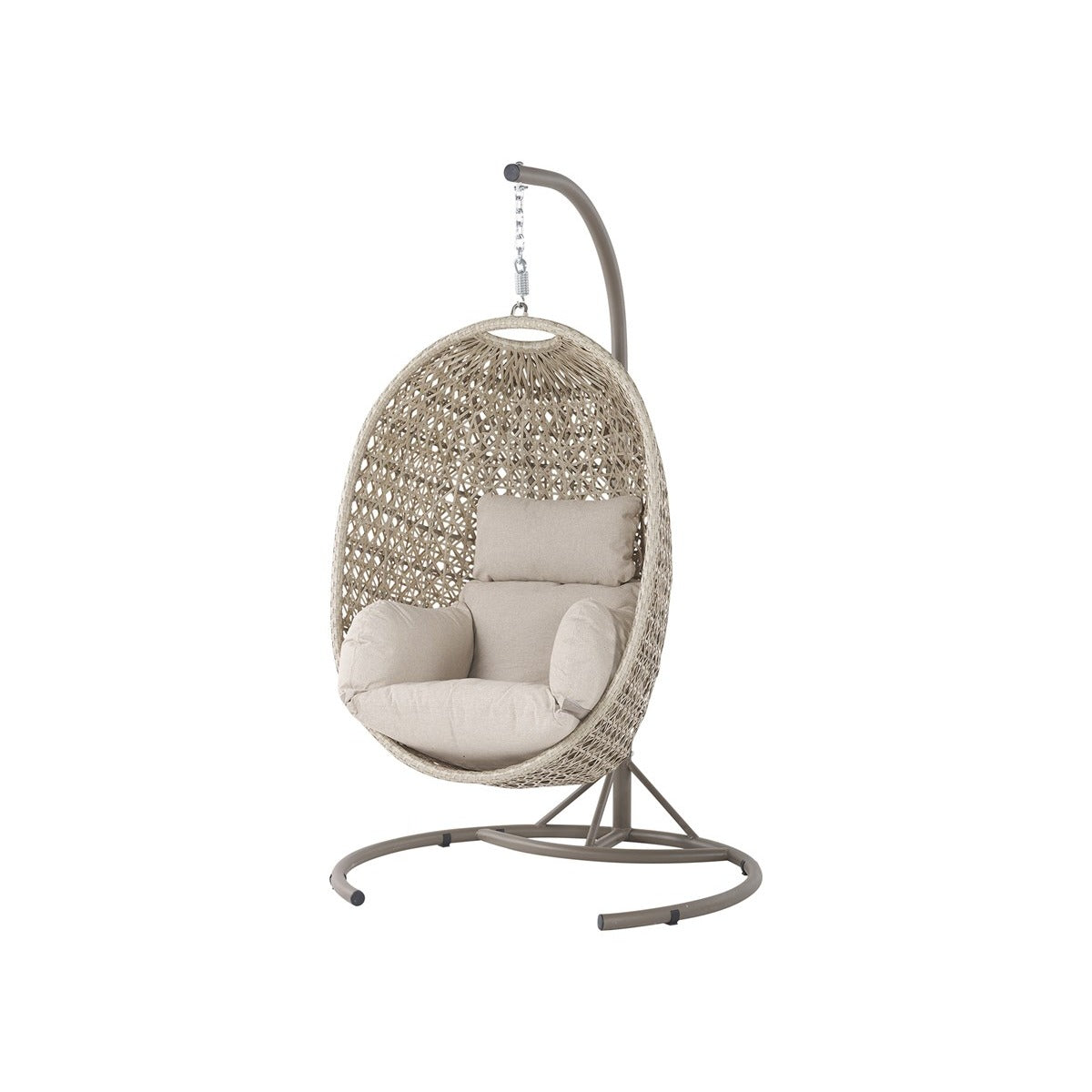 Sandstone Rattan Single Hanging Cocoongarden