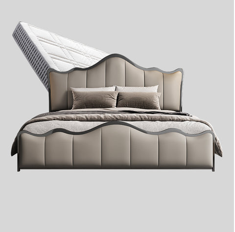 High-end leather bed