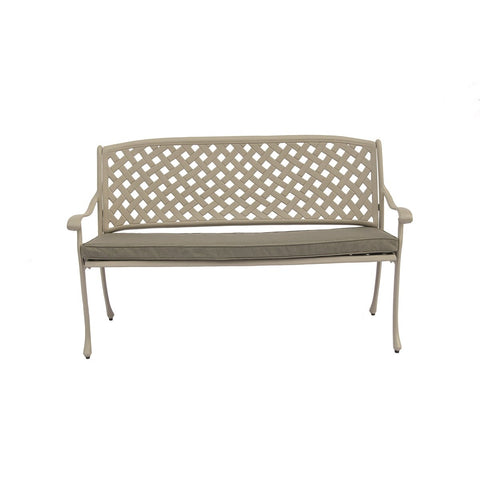 Stone Cast Aluminium 3 Seat Benchgarden