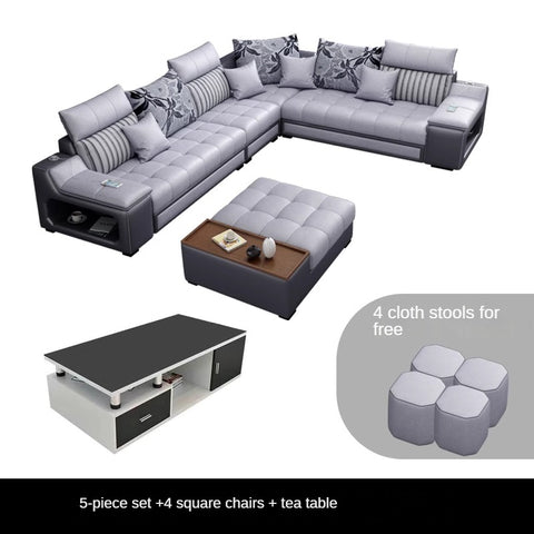 Modern minimalist multifunctional combination sofa