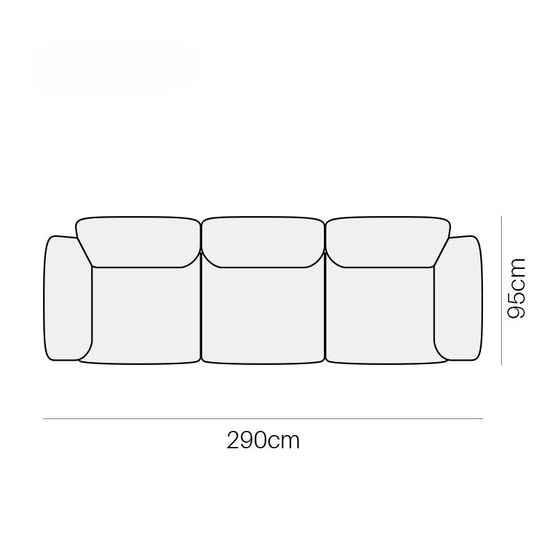 Edra Italian simple down combination petal living room large apartment designer special-shaped corner sofa