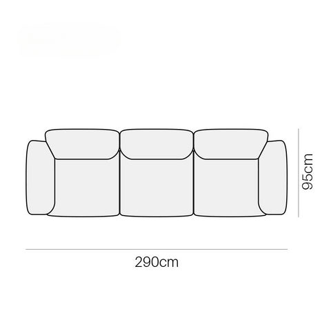 Edra Italian simple down combination petal living room large apartment designer special-shaped corner sofa