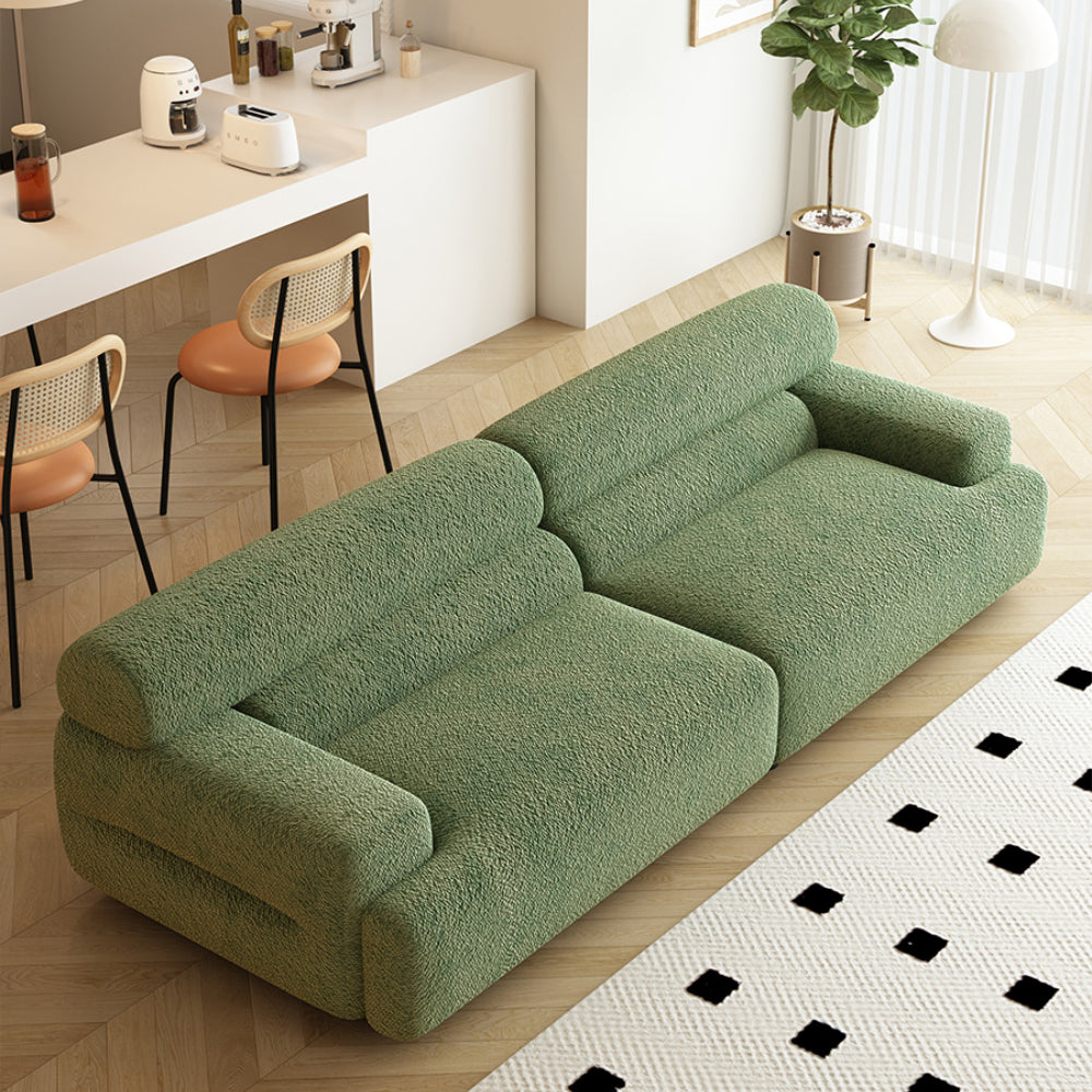 French lamb cream sofa