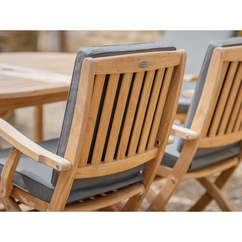 Teak 8 Seat Oval Dining Setgarden