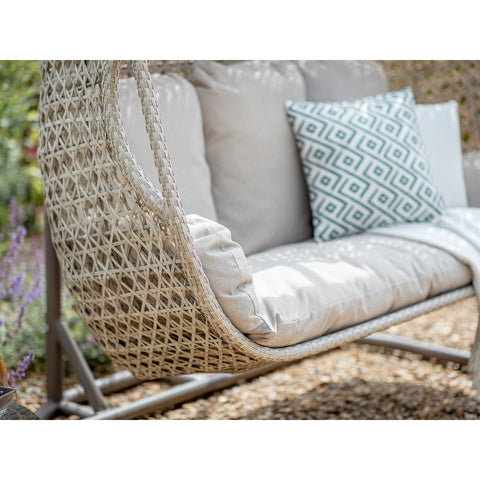 Sandstone Rattan Triple Hanging Cocoongarden