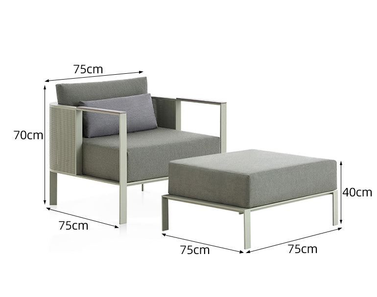 Outdoor Sofa Combination Sales Department Villa Courtyard  garden Lying Chair garden