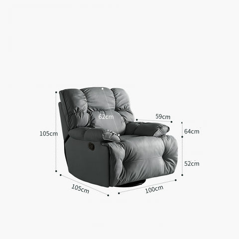 Single lazy living room modern electric function recliner sofa