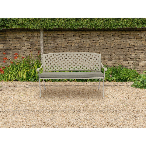 Stone Cast Aluminium 3 Seat Benchgarden