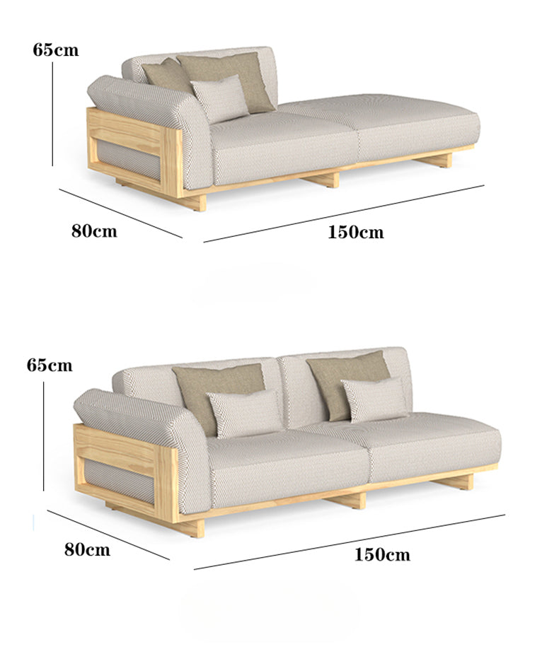 Garden leisure teak waterproof, sun proof, and anti-corrosion sofagarden