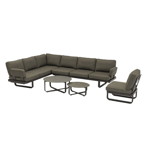 L-Shape Sofa Set with Duo Coffee Tablegarden