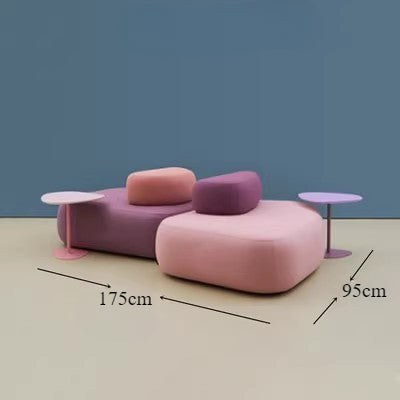 Creative special-shaped designer office leisure hotel lobby training institution parents rest area free combination sofa